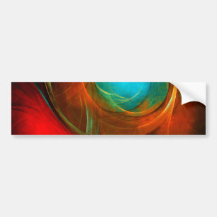 Blue Öga Modern Abstrakt Fine Art Coola Mönster #1 Bildekal