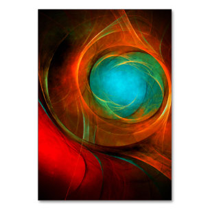 Blue Öga Modern Abstrakt Fine Art Coola Mönster #1 Bordsnummer