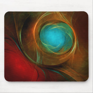 Blue Öga Modern Abstrakt Fine Art Coola Mönster #1 Musmatta