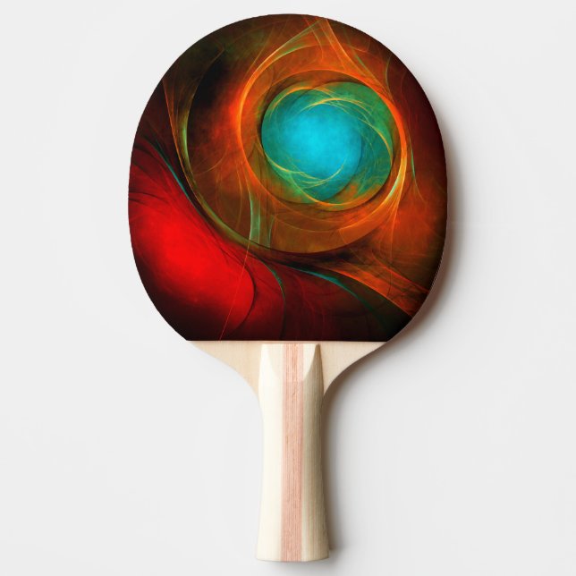 Blue Öga Modern Abstrakt Fine Art Coola Mönster #1 Pingisracket (Framsidan)
