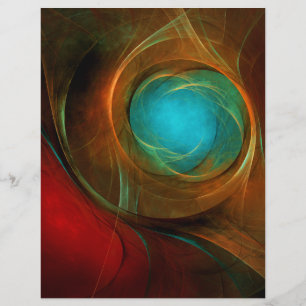 Blue Öga Modern Abstrakt Fine Art Coola Mönster #1 Reklamblad