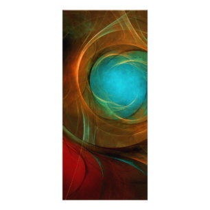 Blue Öga Modern Abstrakt Fine Art Coola Mönster #1 Reklamkort