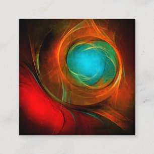 Blue Öga Modern Abstrakt Fine Art Coola Mönster #1 Tilläggskort