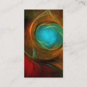 Blue Öga Modern Abstrakt Fine Art Coola Mönster #1 Visitkort