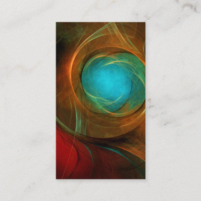 Blue Öga Modern Abstrakt Fine Art Coola Mönster #1 Visitkort (Framsida)