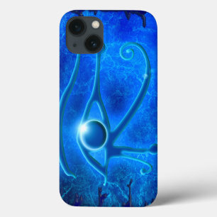 Blue Öga of Horus, Wadjet Egyptian Fantasy in Blue