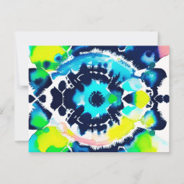 Blue Öga Tie Dye Vykort