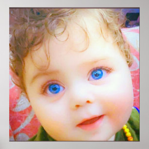Blue ögon baby poster