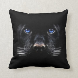 Blue Ögon Black Panther Kudde
