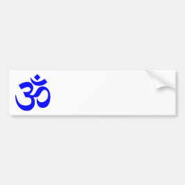 Blue Om Symbol Bildekal