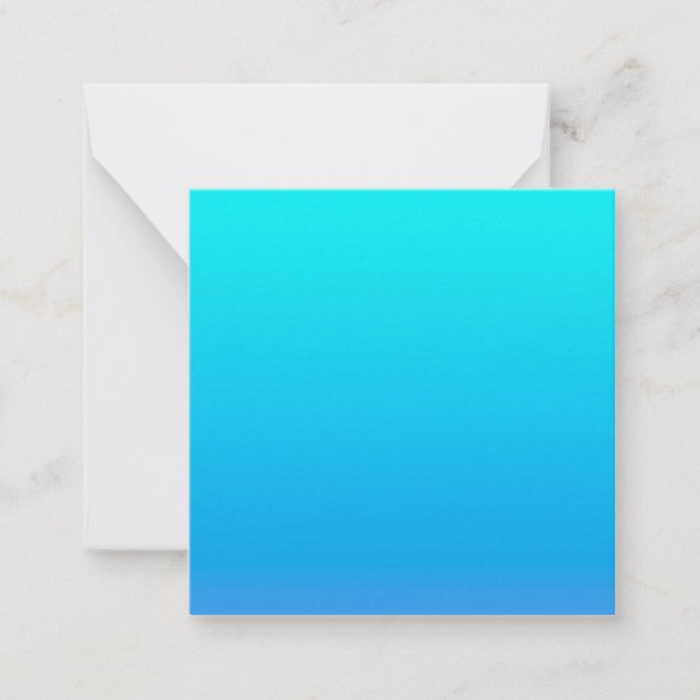 Blue Ombre Background Anteckningskort (Framsida)