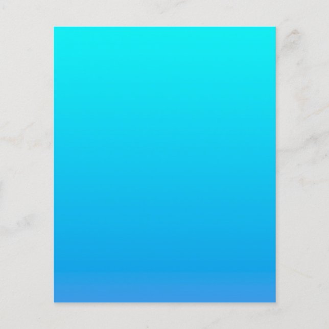 Blue Ombre Background Flygblad (Framsidan)