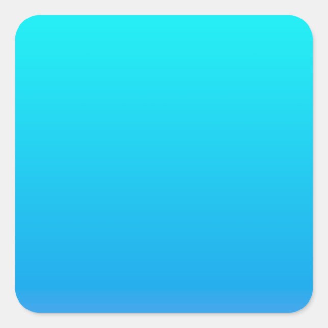 Blue Ombre Background Fyrkantigt Klistermärke (Framsida)