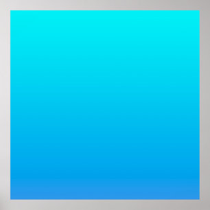 Blue Ombre Background Poster