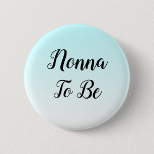 Blue Ombre Nonna för att bli babystöttgåva Knapp