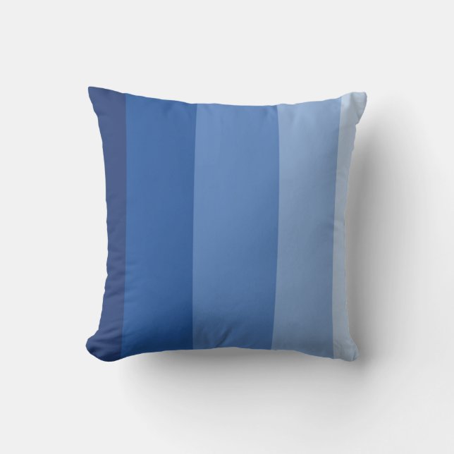 Blue Ombre Rand Kudde (Framsida)