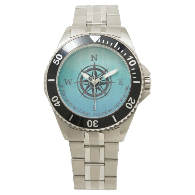 Blue Ombre Sea Armbandsur (Framsida)