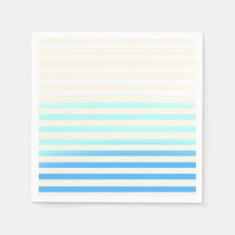 Blue Ombre Striped Napkins Pappersservett
