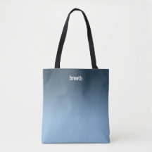 Blue Ombre Tote Bag - Soft Färg, Strong Spirit