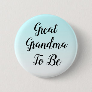Blue Ombre Underbar Grandma to be Baby Shower Gift Knapp
