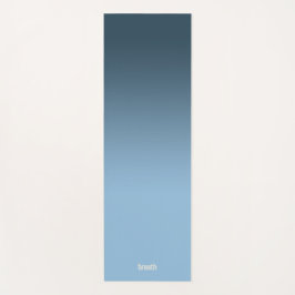 Blue Ombre Yoga Mat-Flow i Färg, Ground in Lugn
