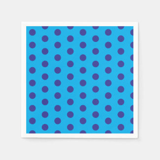 Blue on Blue Polka Dots Pappersservett