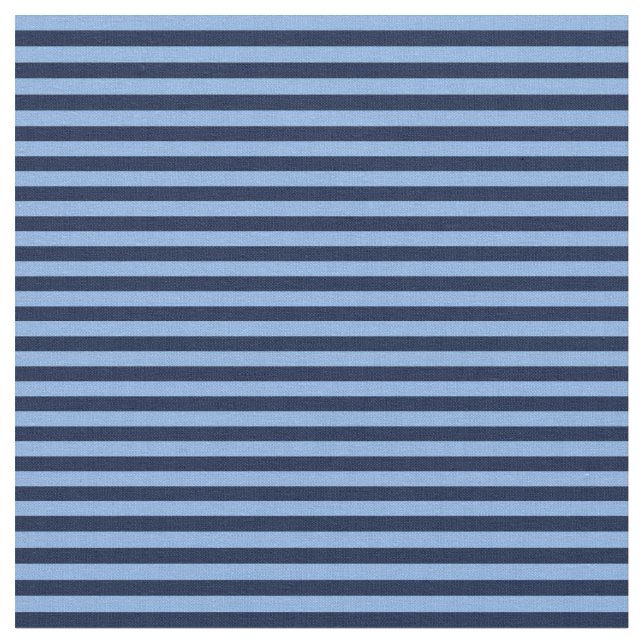 Blue on Blue Stripes Tyg (Närbild)