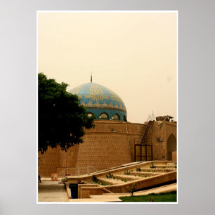 Blue Onion Dome, FOB Union III, Irak Poster