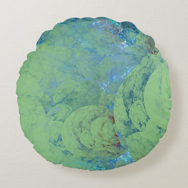 Blue Opal Abstrakt fodral för RAZR Rund Kudde (Framsidan)