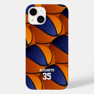 Blue orange basketball Team färg-pojkar