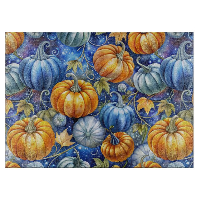 BLUE & ORANGE GLITTER LOOK FALL PUMPKINS (Framsidan)