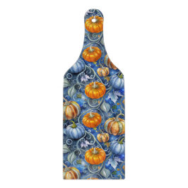 BLUE & ORANGE GLITTER LOOK FALL PUMPKINS