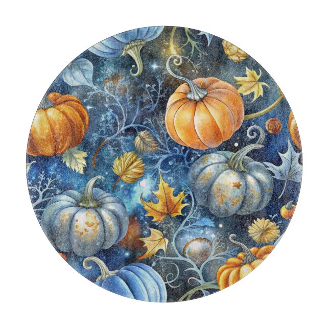 BLUE & ORANGE GLITTER LOOK FALL PUMPKINS (Framsidan)