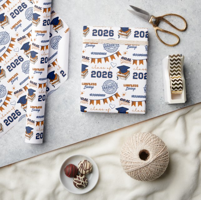Blue Orange Klass 2026 Examen Presentpapper (Hantverk)