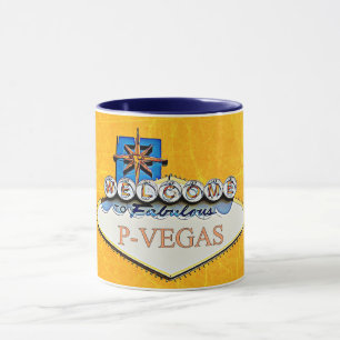 Blue Orange P-Vegas Platteville Wisconsin Mugg