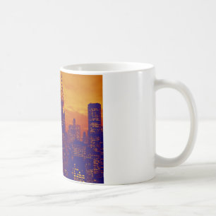 Blue Orange Pop Art New York City Kaffemugg