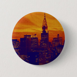 Blue Orange Pop Art New York City Knapp