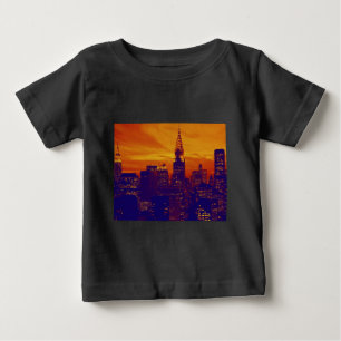 Blue Orange Pop Art New York City T-shirt
