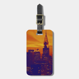 Blue Orange Pop Art New York City Travel Bag Märkr Bagagebricka