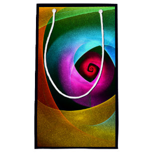 Blue Orange Rosa Modern Abstrakt Art Mönster #24