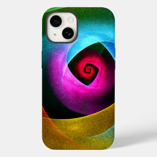 Blue Orange Rosa Modern Abstrakt Art Mönster #24