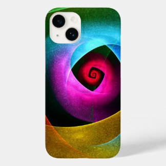 Blue Orange Rosa Modern Abstrakt Art Mönster #24