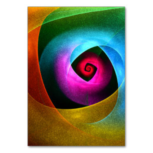 Blue Orange Rosa Modern Abstrakt Art Mönster #24 Bordsnummer