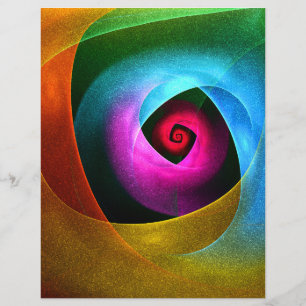 Blue Orange Rosa Modern Abstrakt Art Mönster #24 Reklamblad