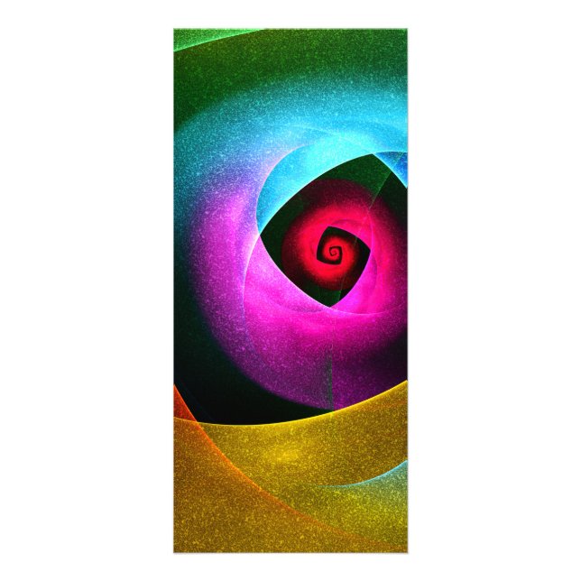 Blue Orange Rosa Modern Abstrakt Art Mönster #24 Reklamkort (Framsidan)