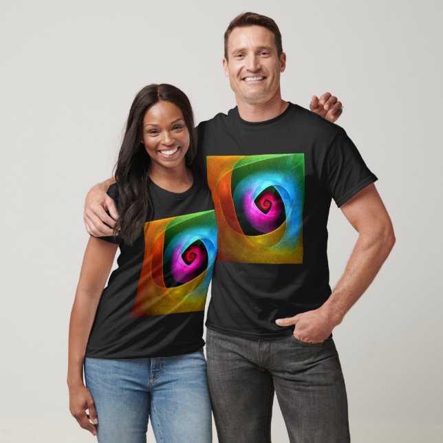 Blue Orange Rosa Modern Abstrakt Art Mönster #24 T Shirt (Unisex)