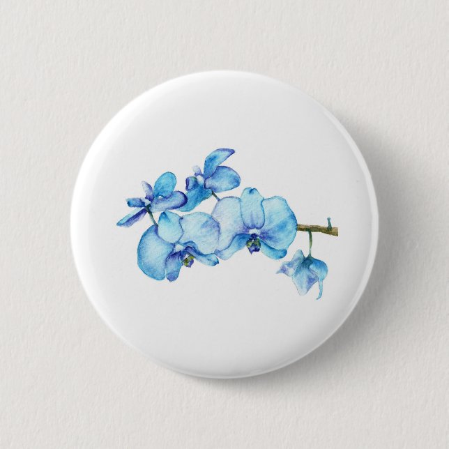 Blue Orchid Botanical Art Knapp (Framsida)