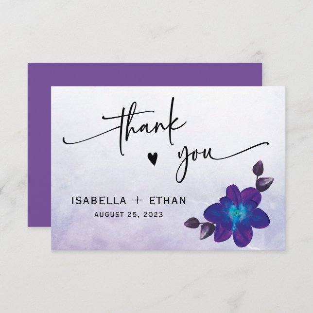 Blue Orchid Bröllop (Fram/baksida)