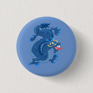 Blue Oriental Dragon Knapp