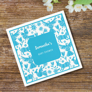 Blue Otomi babydusch Pappersservett